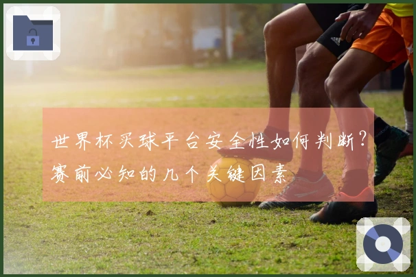 世界杯买球平台安全性如何判断？赛前必知的几个关键因素